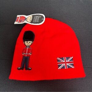 The Great British Collection NWT red kids flag and guard beanie 1/3 Britain 🇬🇧